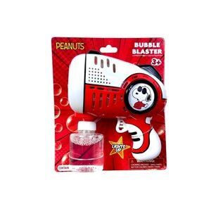 Peanuts Red and White Bubble Blaster Toy